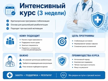 Реабилитация за 21 день в ЮЗАО Москвы